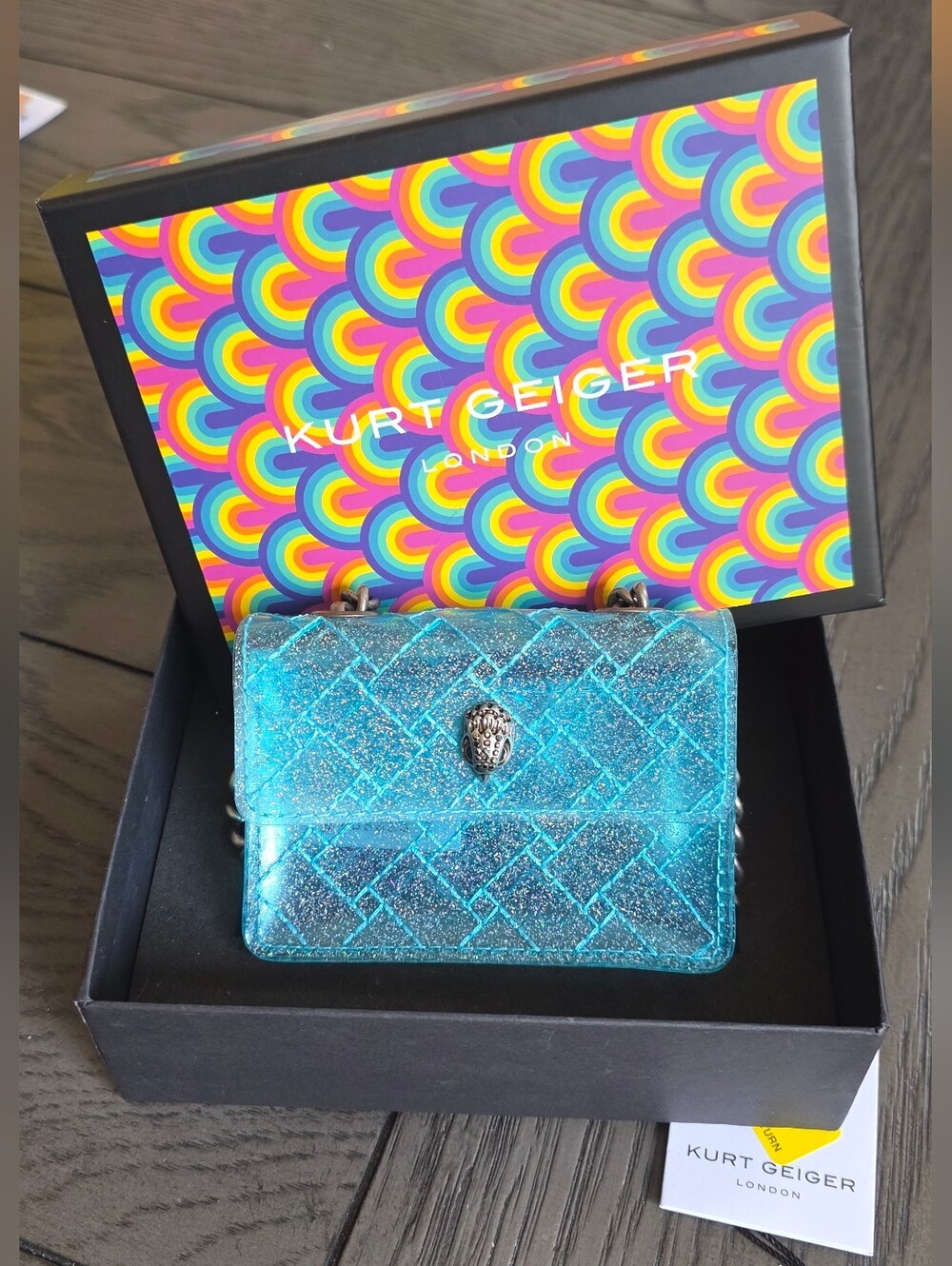 Kurt Geiger Translucent Micro Shoulder Bag - Picture 3 of 6